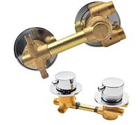 2/3/4/5 Voies Mitigeur Thermostatique Robinets De Douche,Laiton Robinet Cabine With Cartouche Céramique,Mitigeur Cabine De Douche Entraxe 10Cm/12,5Cm/14,5Cm,Intubation 2-way10cm
