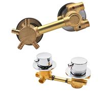 2/3/4/5 Voies Mitigeur Thermostatique Robinets De Douche,Laiton Robinet Cabine With Cartouche Céramique,Mitigeur Cabine De Douche Entraxe 10Cm/12,5Cm/14,5Cm,G Intubation 4-way-10cm