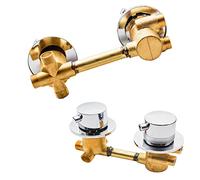 2/3/4/5 Voies Mitigeur Thermostatique Robinets De Douche,Laiton Robinet Cabine With Cartouche Céramique,Mitigeur Cabine De Douche Entraxe 10Cm/12,5Cm/14,5Cm,G Thread 3 way-10cm