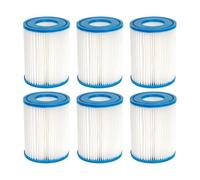 2/3/4/6/8/10 PCS 58094 Cartouche filtrante Type II, Cartouche filtrante for Spa de Piscine, Compatible for Bestway Flowclear II, 58094 58383 58386 58117 58386GS Compatible for Lay Z Spa(6pcs)