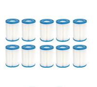 2/3/4/6/8/10 PCS 58094 Cartouche filtrante Type II, Cartouche filtrante for Spa de Piscine, Compatible for Bestway Flowclear II, 58094 58383 58386 58117 58386GS Compatible for Lay Z Spa(10pcs)