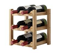 2/3 / 4 Niveaux Debout en Bois casier à vin organisateurs Maison fête présentoir étagère décoration Supports vin Accessoires Bois casier Armoire
