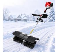 2.3 52cc Gas-Powered Walk-Behind Brush Broom for Driveway Turf Grass Snow Cleaning