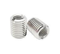 2/3/5pc M5-M8 En Acier Inoxydable Sotted Intérieur Extérieur Autotaraudeuse Filetage Insert Adaptateur Vis Écrous Manchon Convertisseur Écrou(10mm,M6xM14(2Pcs))