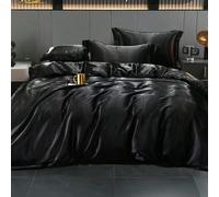 2/3 pièces Ensemble de housse de couette de couleur unie, ensemble de literie, housse de couette simple, literie de dortoir d'été, draps Twin XL avec fermeture éclair et liens d'angle, pour toutes les