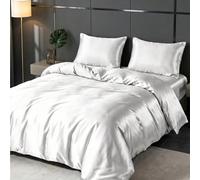 2/3 pièces Ensemble de housse de couette de couleur unie, ensemble de literie, housse de couette simple, literie d'été pour dortoir, draps Twin XL avec fermeture éclair et liens aux coins, pour toutes