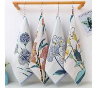 2/3 pièces Ensemble de serviettes en gaze jacquard à 4 couches, absorbantes, épaisses, douces et sans peluche pour une utilisation à la maison et en voyage. Serviettes de douche pour le salon de beaut