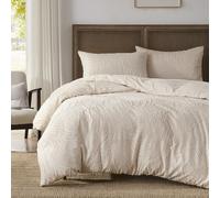 2/3 pièces Set de housse de couette jacquard piquée kaki bohème, ensemble de literie minimaliste Cottagecore pour toutes les saisons, housse de couette douce et respirante, (1 housse de couette + 1/2