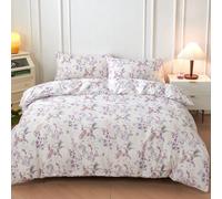 2/3 pièces/set Ensemble de housse de couette avec motif imprimé de fleurs, oiseaux et papillons sans rembourrage, respirant et super doux pour toutes les saisons (1 pièce*housse de couette + 1/2 pièce