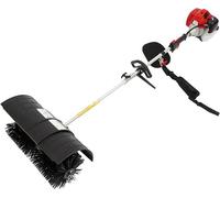 2.3 PS, moteur 2 temps de 52cc, balai thermique essence avec sangle de transport, 8500 tr/min | Balai thermique essence refroidi par air, 1700W, réservoir de 1 litre, idéal pour les terrains de footba