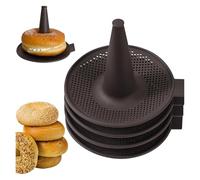 2/4/6 pièces Moules À Gâteaux Pain Donut Outil Moule À Donuts for La Cuisson De Donuts Moule En Silicone Moules À Pâtisserie for Bagel et Moules À Gâteaux De Donuts(10PCS)
