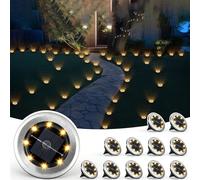 2/4/8/12 pièces Lumières solaires de pelouse extérieures, lumières solaires LED étanches pour jardin, allée, cour, patio, éclairage paysager, décoration de maison, lumières solaires paysagères pour al