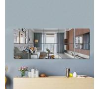 2/4/8 pièces, Options de taille : 40 cm*40 cm, 20 cm*20 cm, 30 cm*30 cm ou 30 cm*34 cm, Stickers muraux miroir, Miroir pied-de-roi pour la maison, la chambre, Miroir souple auto-adhésif, Matériau acry