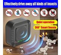 2/4 paquets de répulsif électronique intérieur avec prise USB à ultrasons, spécialement conçu pour repousser les nuisibles tels que les puces, les moustiques, les souris, les rats, les araignées, les