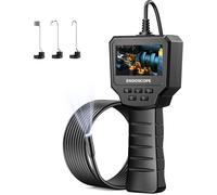 2,4 Pouces, 480P Caméra Endoscopique avec 6 LED Réglables, Endoscope Numérique Caméra Etanche IP67 de 8 mm, Câble Semi Rigide 5M