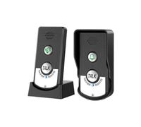 2.4G Sans Fil Longue Distance Interphone Sonnette 2 Voies Audio éMetteur et RéCepteur Vocal pour Appel D'HôTel D'HôPital (A)