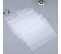 2/5/10pcs Pochettes transparentes A5, A6 avec fermeture à pression - Sacs à documents imperméables, sacs de tri et d'organisation de dossiers professionnels pour le stockage de voyage, l'organisation 