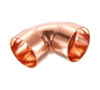 2/5/6/10 pièces 9.52mm-67mm extrémité en cuivre soudure d'alimentation coude en cuivre à 90 degrés tuyau en cuivre à tour court(9.52mmx0.7mm 6Pcs)
