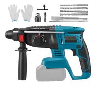 2,5J Marteau Perforateur Sans Fil, Compatible avec Makita Batteries de Série 18V BL, poignée anti-vibration et accouplement