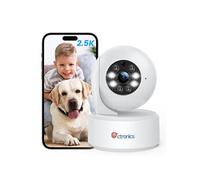 Ctronics 2,5K 4MP Caméra Surveillance WiFi Intérieure 2,4-5Ghz Vision Nocturne Couleur 20m Détection Humaine-Mouvement