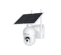 Ctronics 2.5K 4MP Caméra Surveillance WiFi Solaire Extérieur sans Fil PTZ Caméra IP sur Batterie Rechargeable 2560x1440P Vision Nocturne Couleur Détection Humaine PIR Audio Bidirectionnel IP66 G