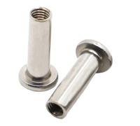 2/5pc L = 6-50mm M3 M4 M5 M6 M8 M10 304 Acier Inoxydable Tête De Douille Hexagonale Meubles Rivet Connecteur Insérer Joint Manchon Écrou(Length 8mm,M5 5pcs)