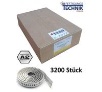 2,5x25mm Anneau inoxydable Clous adhésifs Coil pour cloueurs adhésifs Prebena 3GP-CNH50 Tjep PC-50 CN50G 3,2M