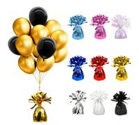 2/6/12 pièces Poids de ballons en métal, décorations de table de ballons à l'hélium DIY, poids de ballons, décorations de fête, convient pour l'anniversaire, le mariage, l'anniversaire, le Nouvel An, 