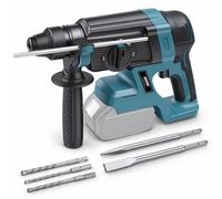 2,8 J, marteau-perceur Accuboorhamerset, SDS-Plus, perceuse à percussion 4-en-1 sans batterie