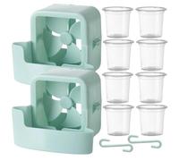2 Accessoire Rafraîchissant Pour Ventilateur électrique, 2026 Amélioré Fans & Cooling Avec 8 Gobelet, Ventilateur Bac a Glacon Adaptateur, Suspendus Para Temps Chaud, Soulager Chaleur Quotidienne
