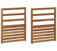 2 accoudoirs, couleur marron, dimensions 59 x 4 x 73 cm, en bois d'ingénierie