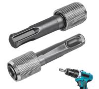 2 adaptateurs SDS-Plus de 6,3 mm (1/4 de pouce), porte-embouts hexagonal pour perceuse à percussion
