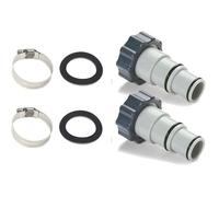 2 Adaptateurs Tuyau Piscine Ø 32 et 38 mm, Raccord pour Pompe Piscine Intex