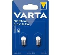2 Ampoules à Vis Varta 714 Argon 3,5V 0,2A
