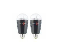 Lunartec : 2 ampoules disco à LED E27 - Étoiles scintillantes G