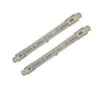 2 ampoules halogènes 150w 100w 300w 500w 1000w (Blanc chaud, 118mm 500W / AC100-130V)