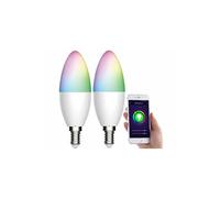 : 2 ampoules LED connectées E14 / 5,5 W / RVB / CCT LAV-155.rgbw