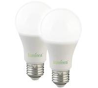 Luminea 2 ampoules LED E27 / 11 W / 1050 lm / 6500 K avec capteur d'obscurité