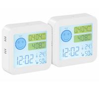 2 appareils de mesure COVT/CO2 avec horloge et thermomètre - Infactory