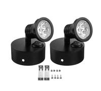2 appliques murales LED 12 V 360°. Lampe de lecture de chevet à projecteur rotatif pour bateau caravane