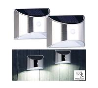2 appliques murales solaires à LED avec détecteur de mouvement WL-130.solar - L