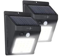 Lunartec 2 appliques murales solaires LED 100 lm WL-100.solar avec détecteur de mouvement