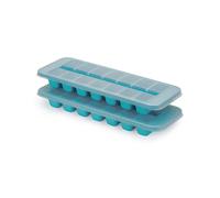 Joseph Joseph - Bac à glaçons Flow - avec couvercle, empilable, 14 glaçons, bleu - Lot de 2