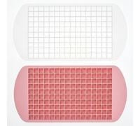 2 bacs à glaçons mini, bac à glaçons en silicone, moules flexibles réutilisables en silicone pour café, whisky, cocktail, thé au lait, jus, chocolat, boisson, fête, cuisine à domicile