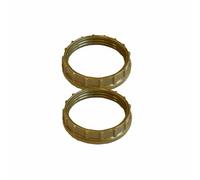 2 bagues de fixation d'abat-jour pour douille E27 or