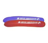 2 Ballons longs Joyeux Anniversaire Taille Unique G