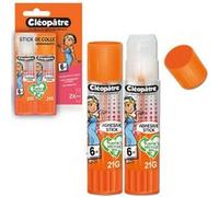 2 bâtons de colle - Transparente - Cléostick Adhésive - 21g - Cléopâtre