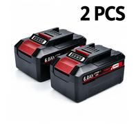 2× Batterie de remplacement Einhell 18V 6,0 Ah Li-Ion, compatible Power X-Change PXC, PXC1830, 4511501