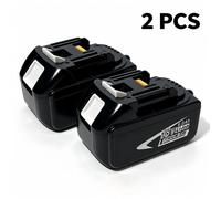 2× Batterie de remplacement Makita 18V 6,0 Ah Li-Ion, compatible BL1860B BL1850B BL1840B série LXT, indicateur LED