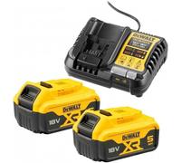 2 BATTERIES 18v DEWALT DCB184 5Ah LI-ION + CHARGEUR DCB1104